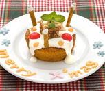 カスタードケーキでクリスマス！