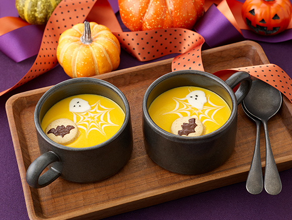 ”生クリームいらず”かぼちゃのハロウィンスープ