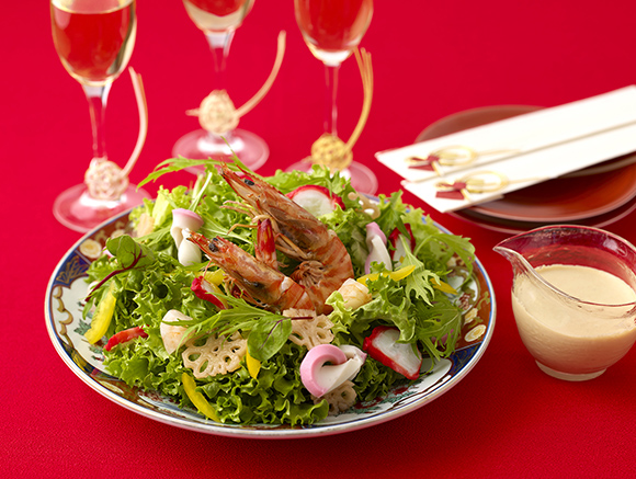 お正月食材を活かす、おせちリメイクサラダ