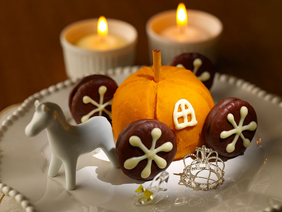 シンデレラのかぼちゃの馬車ケーキ