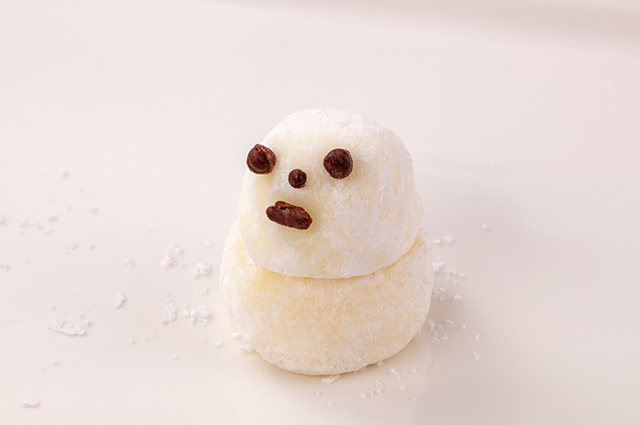 雪見だいふくを変形してデコレーションを作るアイデア