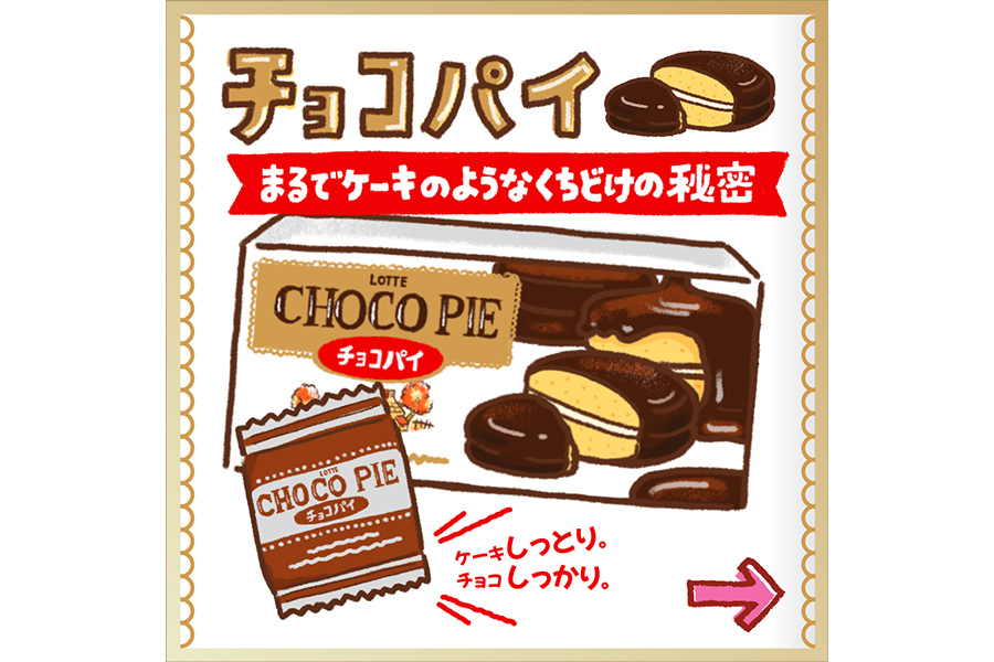 チョコパイ まるでケーキのようなくちどけの秘密