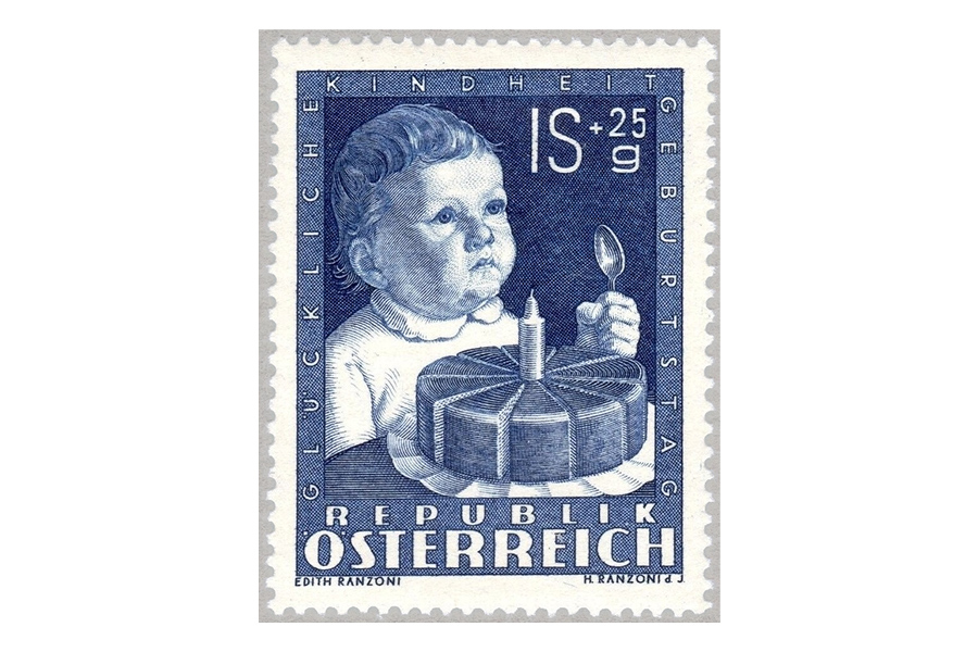 世界で最初といわれるお菓子の切手