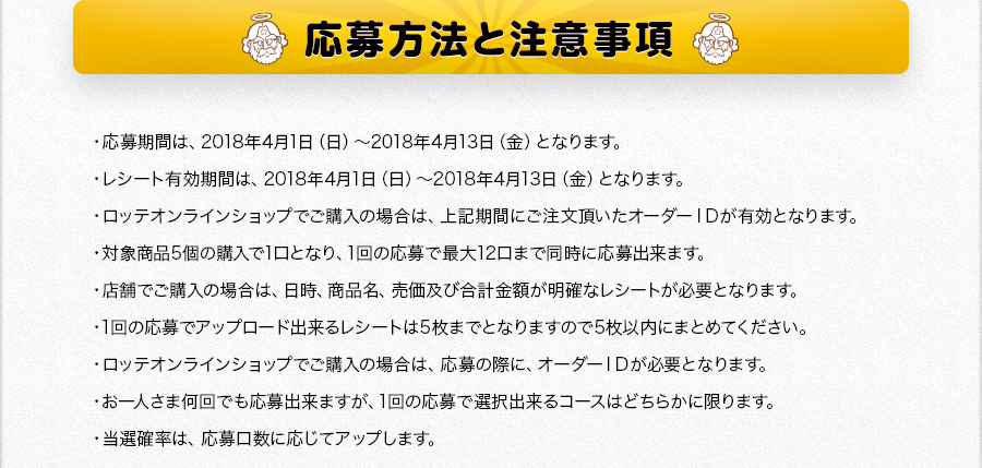 応募方法と注意事項