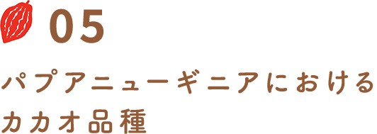 パプアニューギニアにおけるカカオ品種