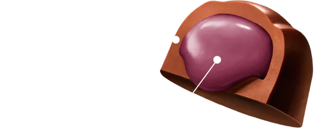 ガーナミルク 完熟巨峰とホワイトチョコのソース