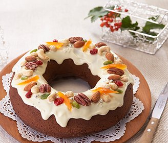 クリスマスリースケーキ