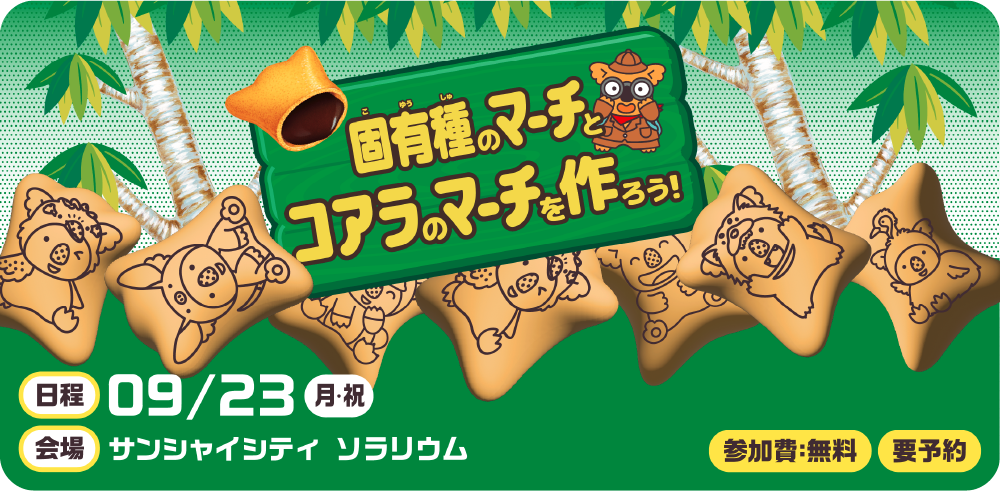固有種のマーチとコアラのマーチを作ろう！