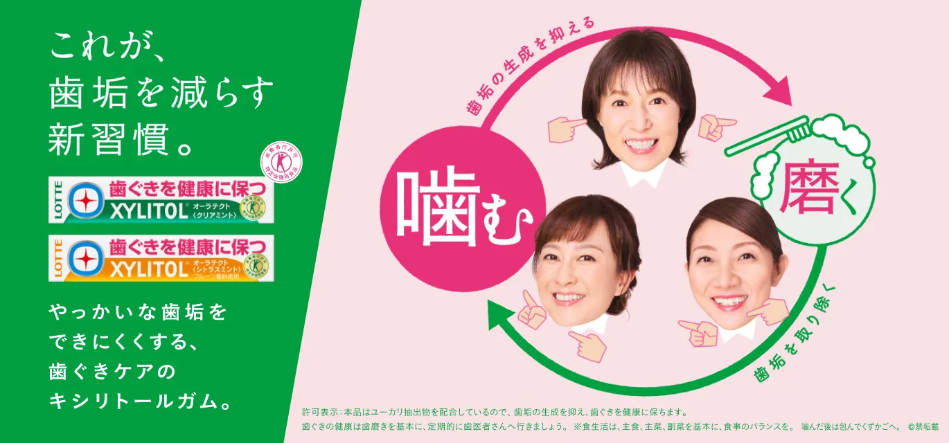 これが、歯垢を減らす、新習慣。