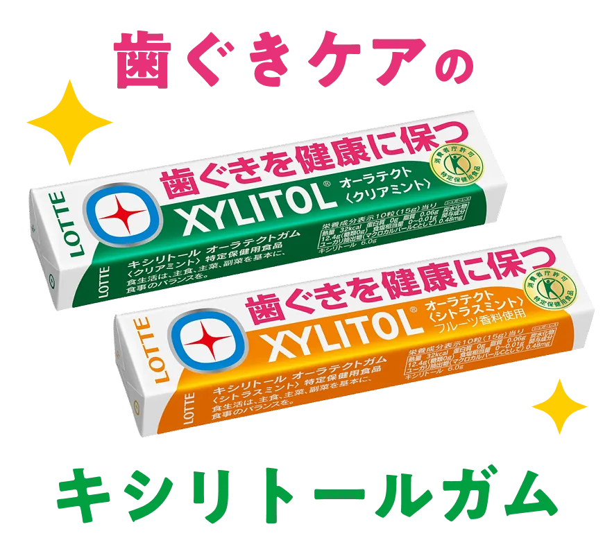 歯茎ケアのキシリトールガム