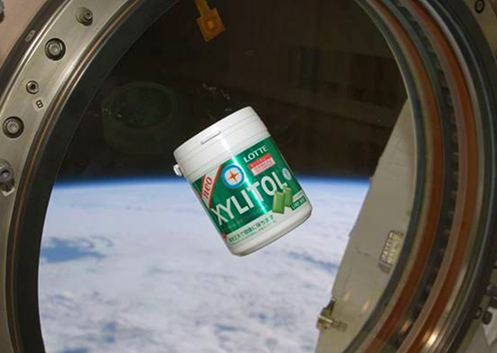 キシリトールガム＜ライムミント＞は宇宙日本食として認証されています！　宇宙日本食（JAPANESE SPACE FOOD） JAXA認証-JD005