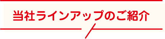 当社ラインアップのご紹介