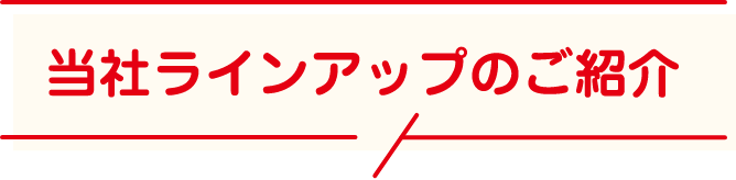 当社ラインアップのご紹介