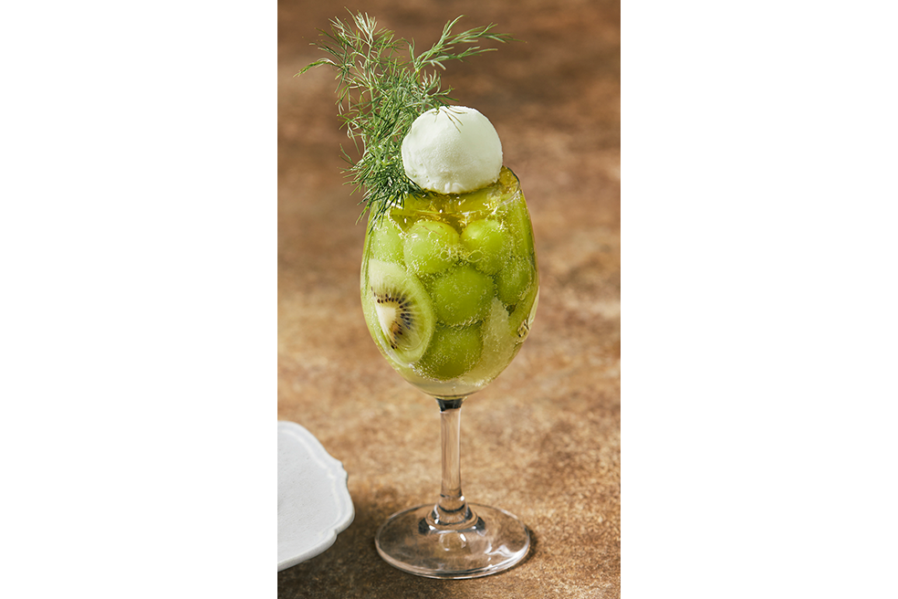 マスカットのシャンパンアイス