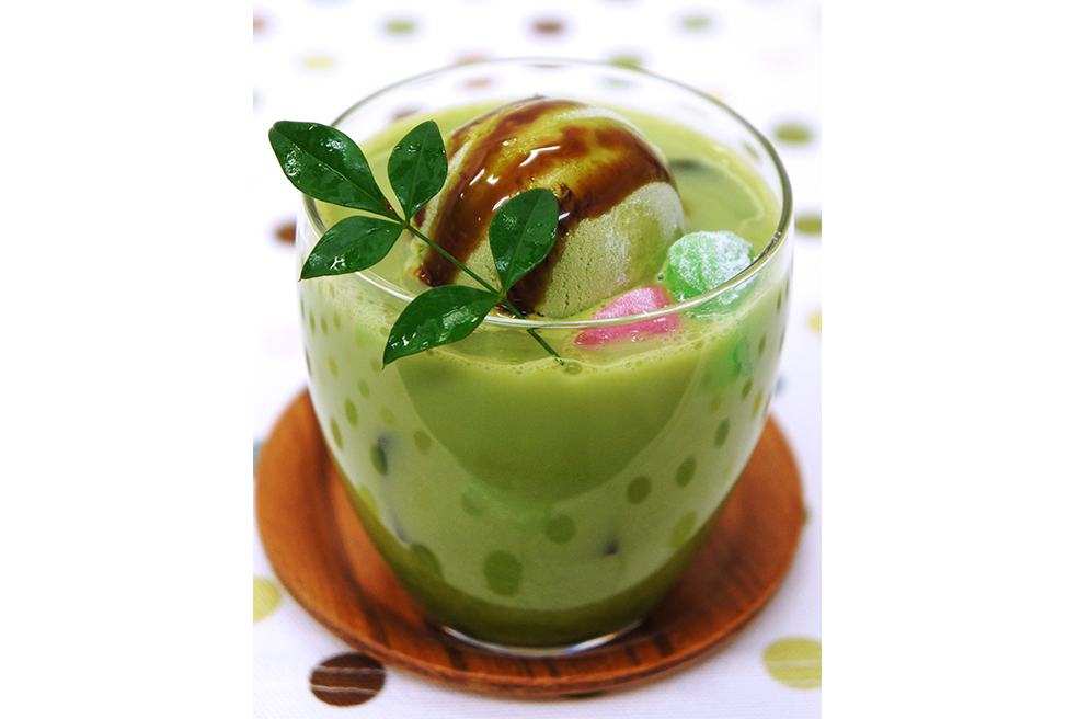 抹茶ミルクフロート