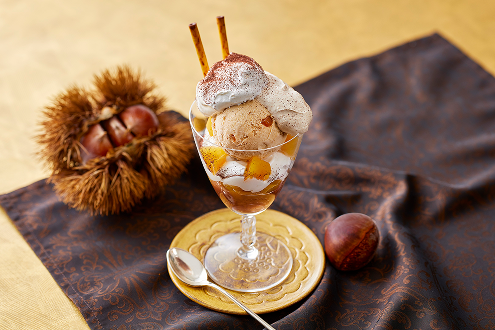 2種のホイップのマロンパフェ｜おすすめレシピ｜業務用商品｜お口の