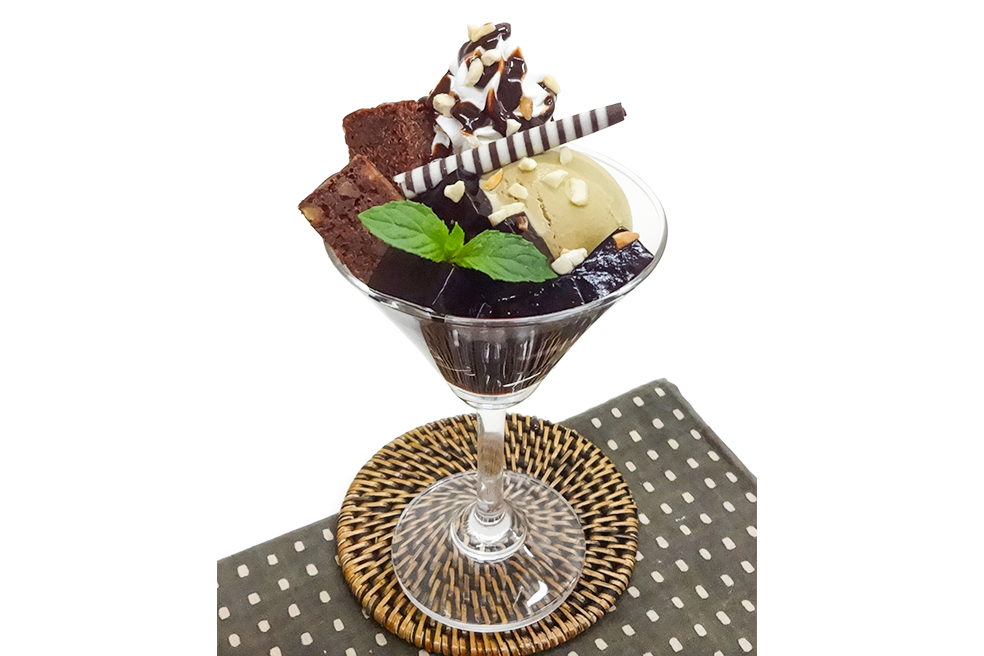 ほうじ茶アイスのプチドルチェ