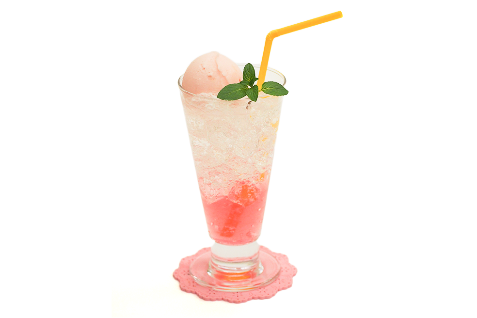 ピーチソーダフロート