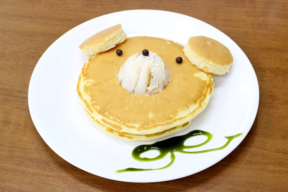 くまパンケーキ♡ピンクうさぎちゃん （くまちゃんの和みパン
