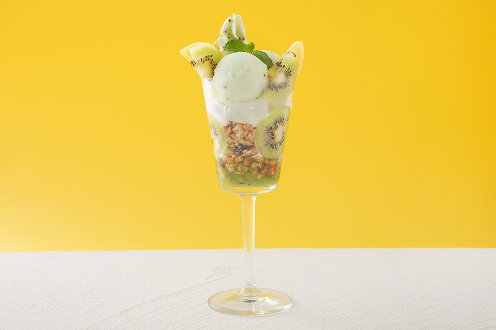キウイのパフェ
