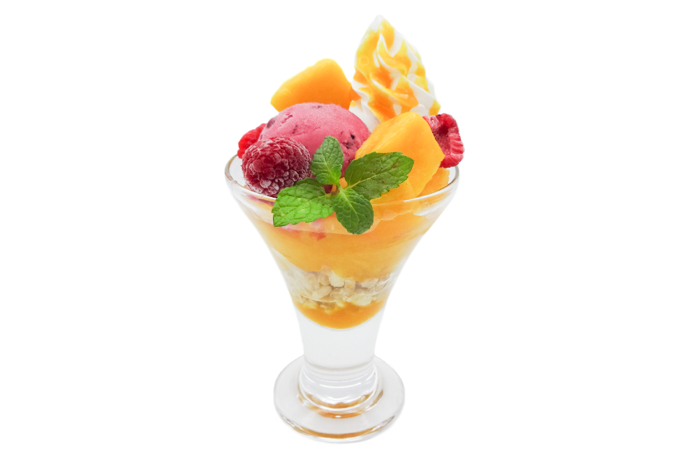 ミックスベリーとマンゴーのパフェ｜おすすめレシピ｜業務用商品｜お口